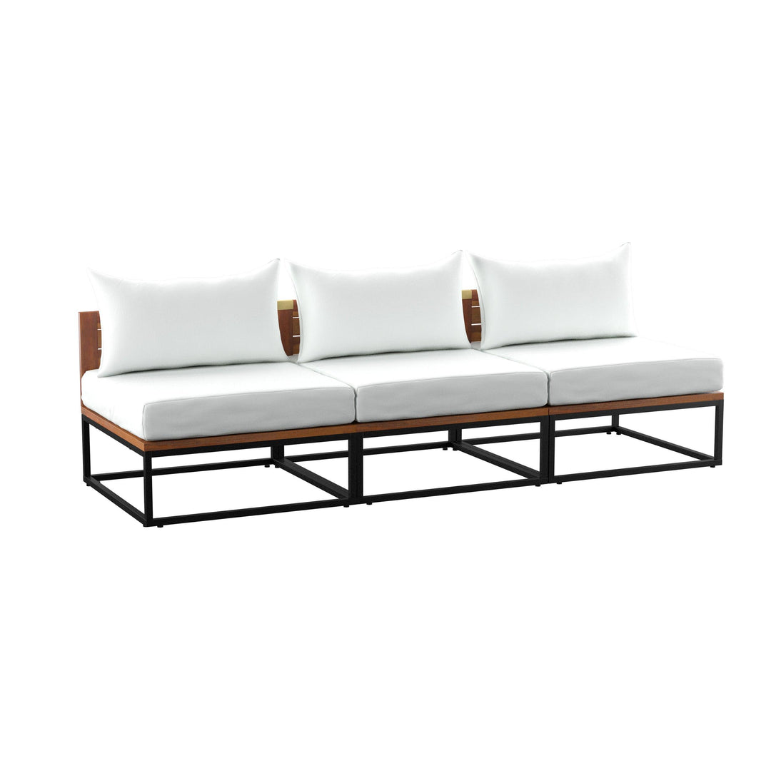 SwayLiving Taradale Outdoor Coffee Table and Modular Sofa Set – 2pc OUTDOOR SOFAS + SECTIONALS