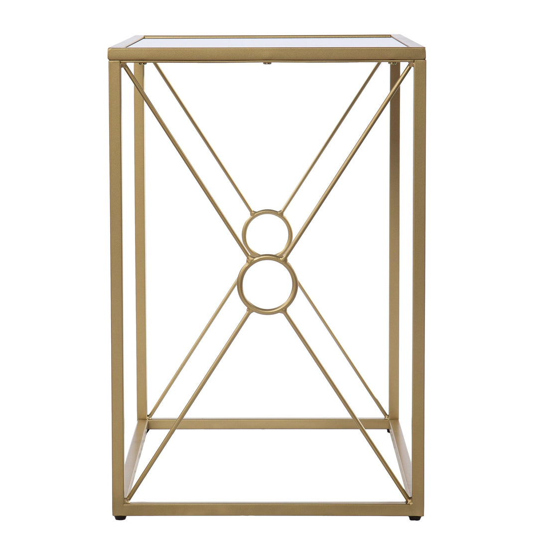 SwayLiving Larden Mirror-Top End Table ACCENT TABLES