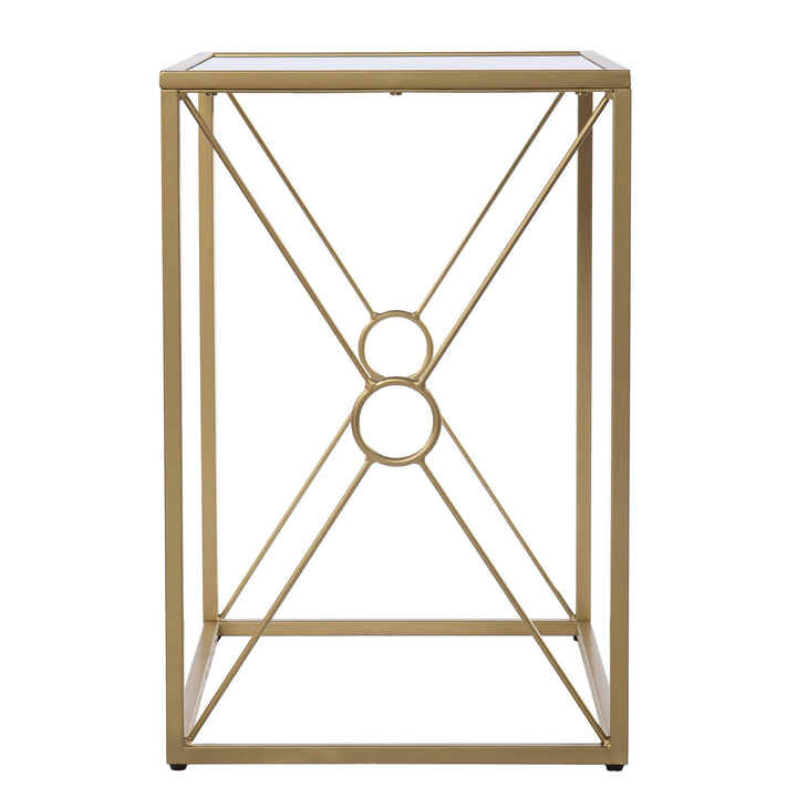 SwayLiving Larden Mirror-Top End Table ACCENT TABLES