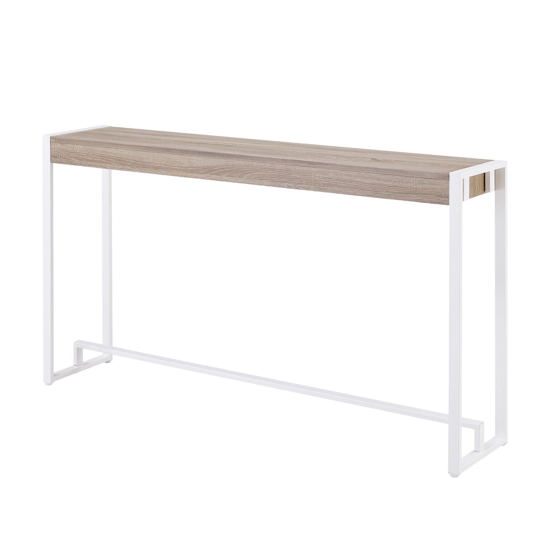 SwayLiving Holly & Martin Macen Console - Mocha Gray w/ White CONSOLE TABLES
