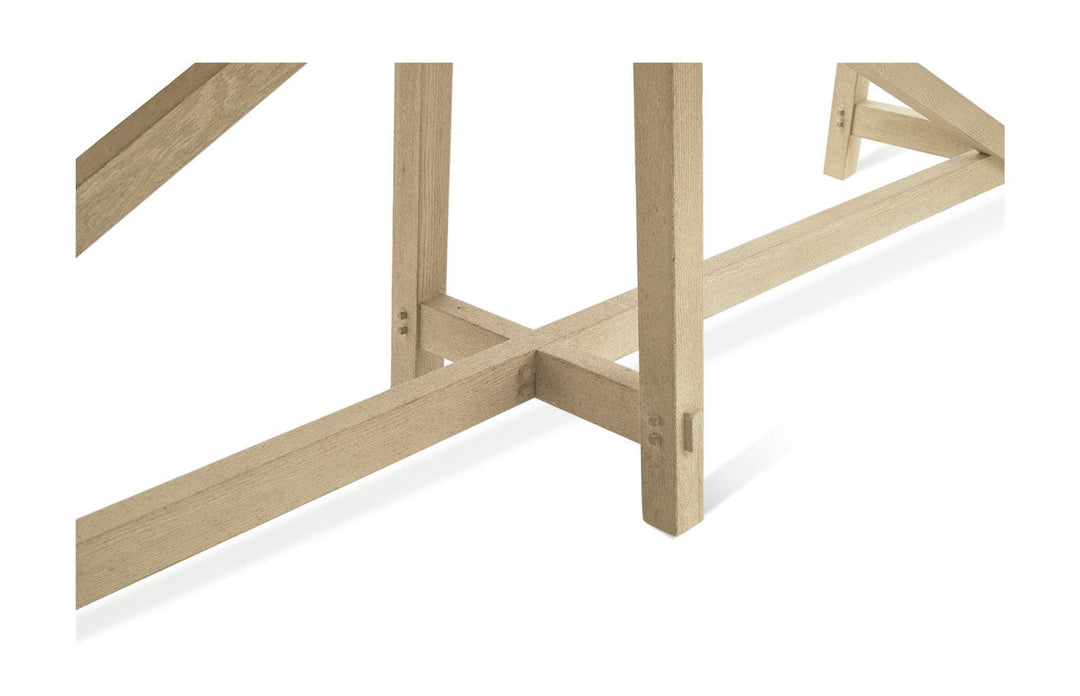SwayLiving Timeless Sidereal French Laundry Dining Table 125" in Stripped Oak DINING TABLES