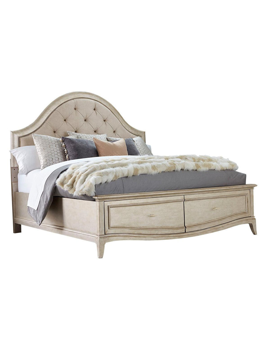 SwayLiving Starlite Upholstered Panel Bed with Storage BEDS