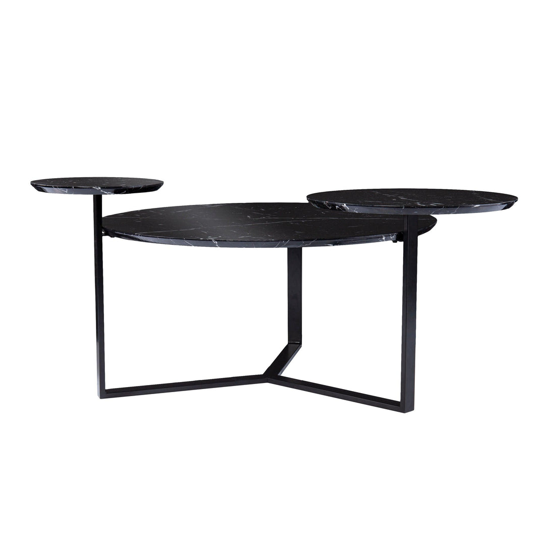 SwayLiving Saxelby Faux Marble Cocktail Table COFFEE TABLES