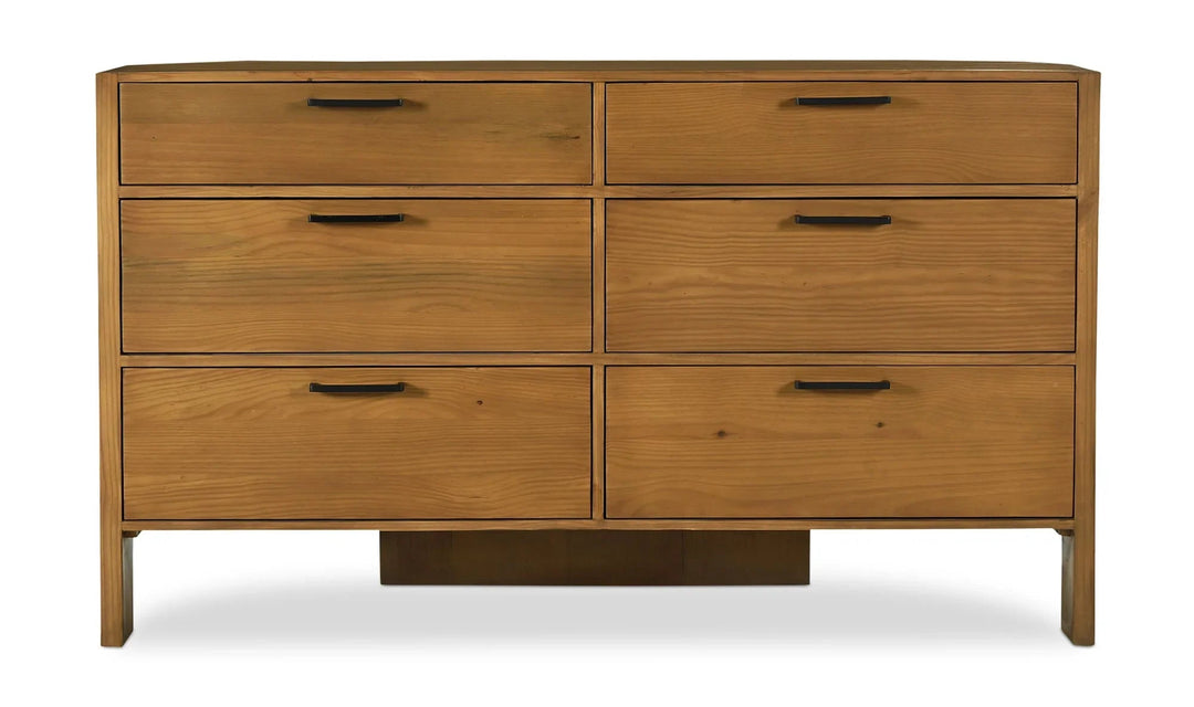 Lachlan 6 Drawer Dresser Brown - SwayLiving