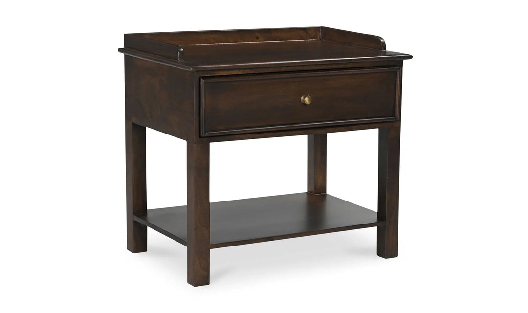 Maeve Nightstand Dark Brown - SwayLiving