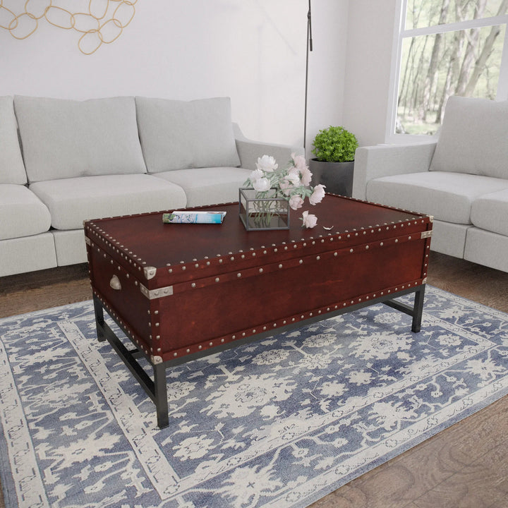 SwayLiving Voyager Storage Cocktail Table - Espresso COFFEE TABLES