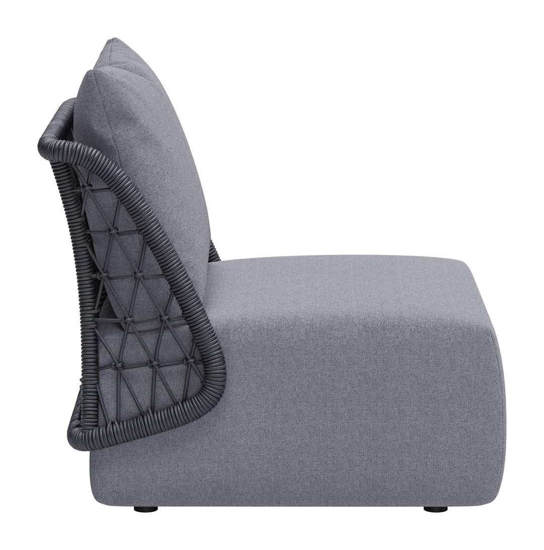 SwayLiving Mekan Accent Chair Gray OUTDOOR CHAISE LOUNGES