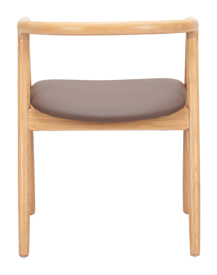 Peker Dining Chair (Set of 2) Brown & Natural