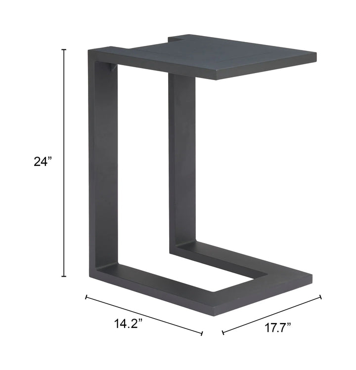 SwayLiving Tudi Side Table Black ACCENT TABLES