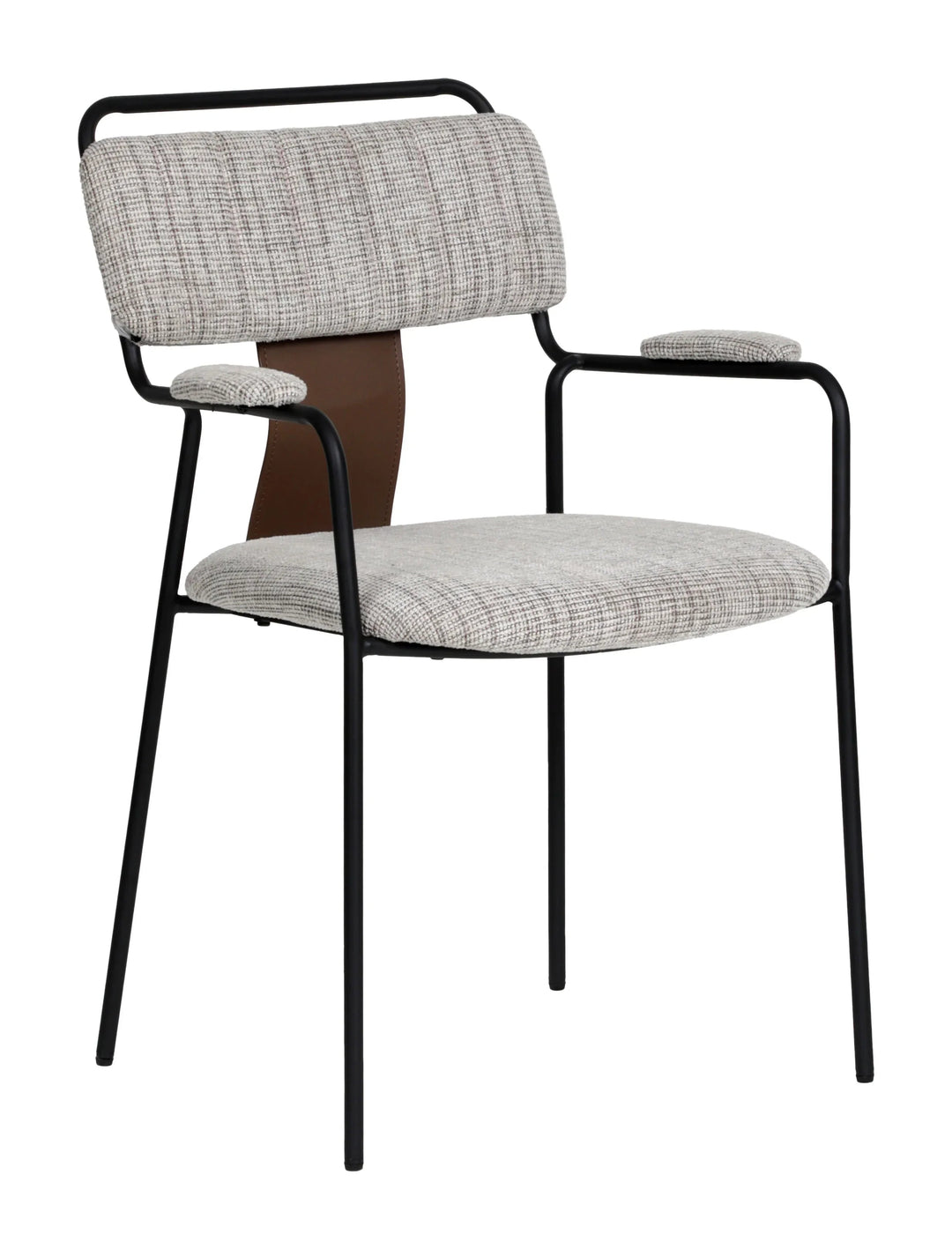 SwayLiving Couva Dining Chair (Set of 2) Gray Tweed DINING CHAIRS