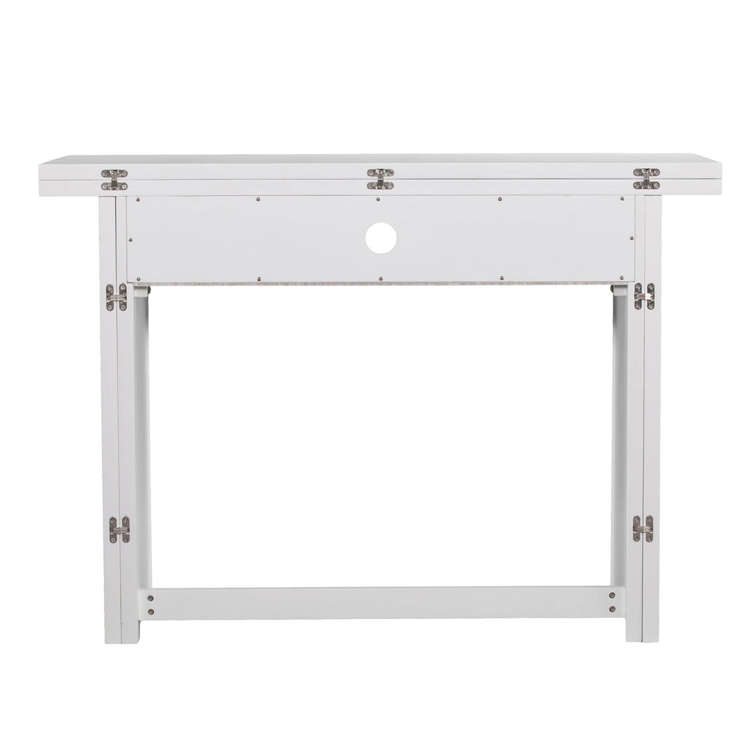 SwayLiving Kempsey Convertible Console-to-Dining Table - White DINING TABLES