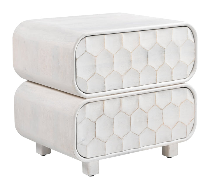 Miro Nightstand Whitewashed