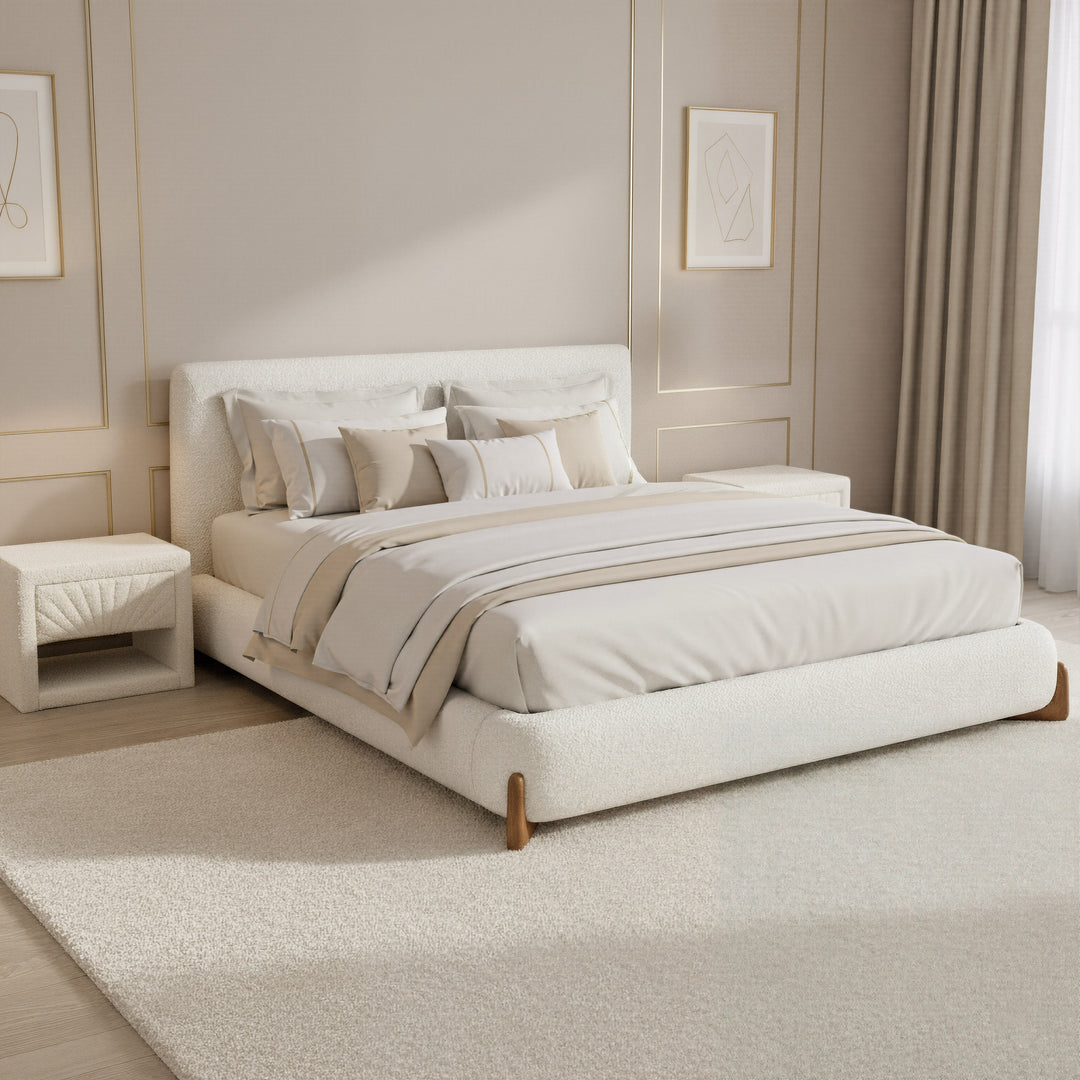 Baris King Bed Ivory