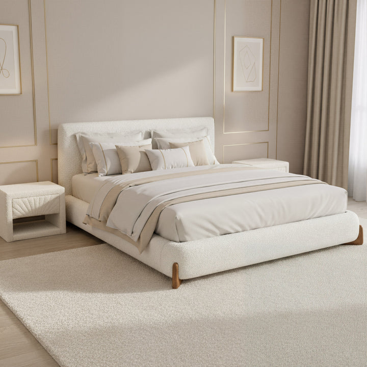Baris King Bed Ivory