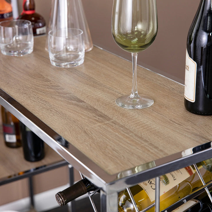 SwayLiving Northdom Serving Table w/ Bar Storage BAR + BAR CARTS