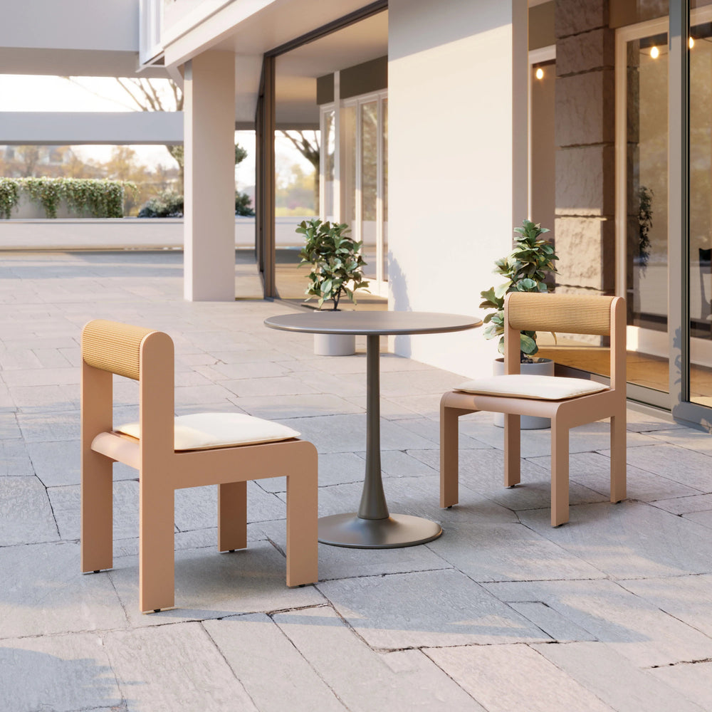 SwayLiving Island Dining Chair (Set of 2) White OUTDOOR DINING CHAIRS