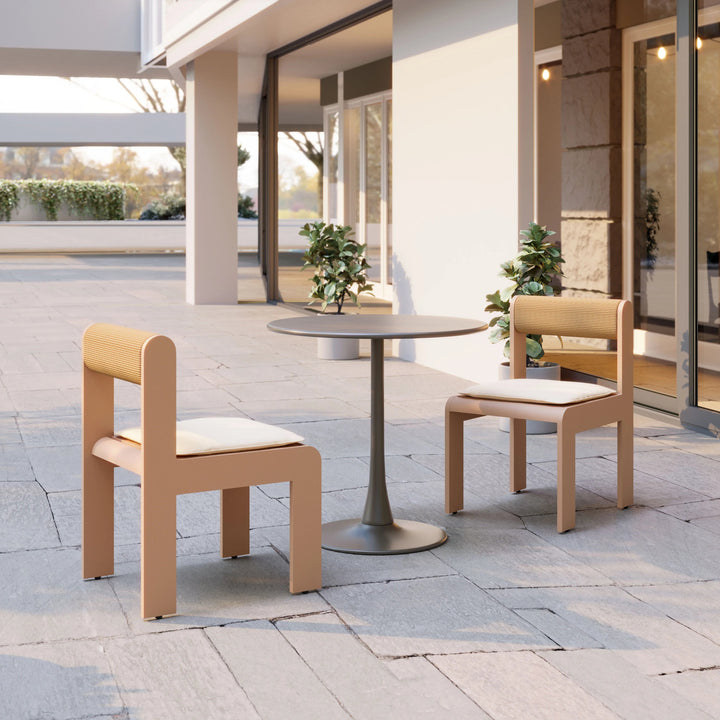 SwayLiving Island Dining Chair (Set of 2) White OUTDOOR DINING CHAIRS