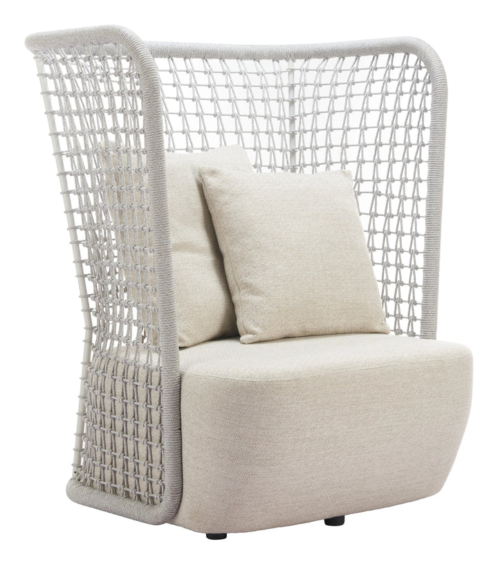 SwayLiving Hudu Accent Chair Beige OUTDOOR CHAISE LOUNGES