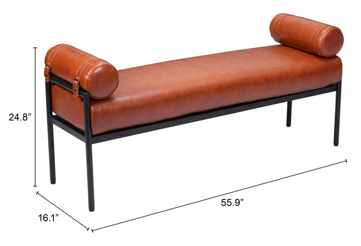 SwayLiving Barrow Bench Brown BENCHES