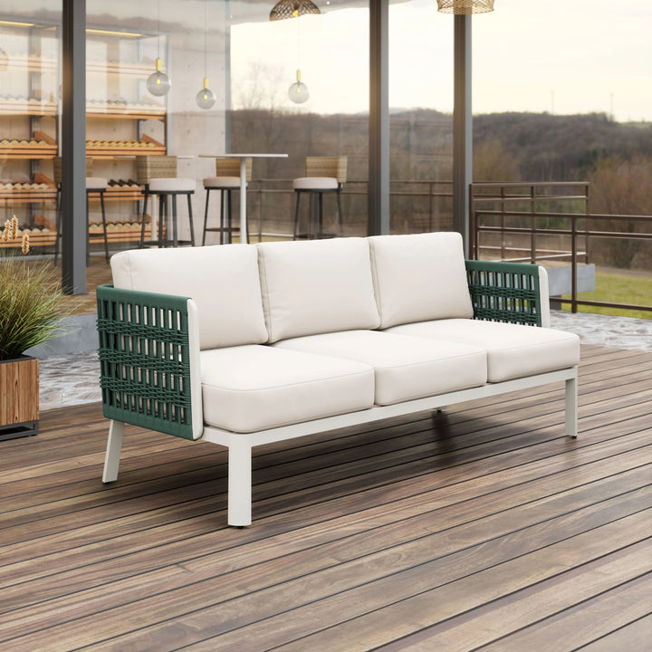 SwayLiving Bridgehampton Sofa White OUTDOOR SOFAS + SECTIONALS