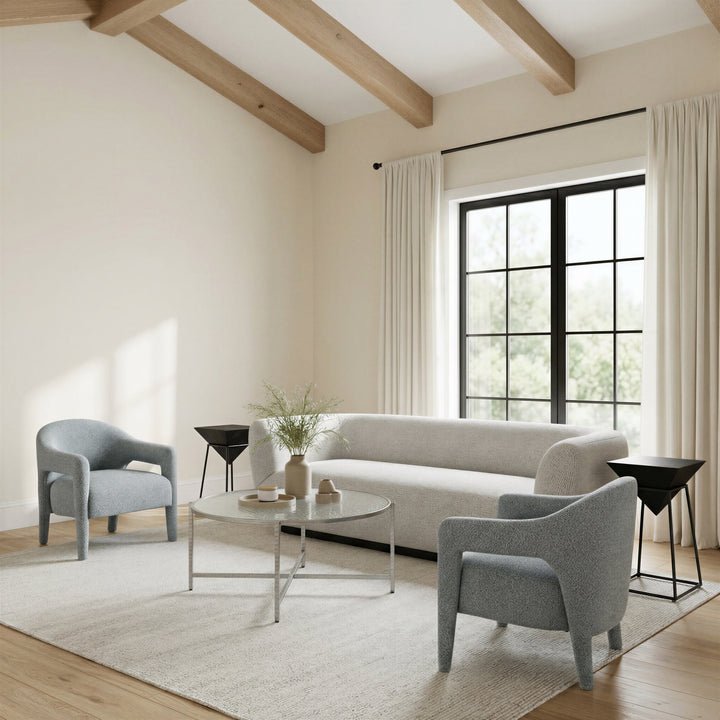 Vetro Coffee Table Silver