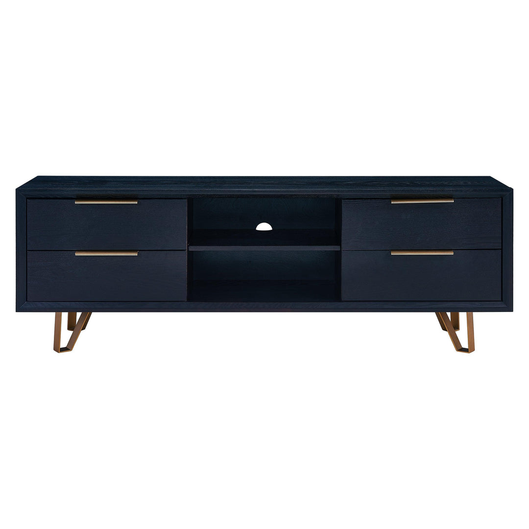 SwayLiving Malone Black Entertainment Console CONSOLE TABLES