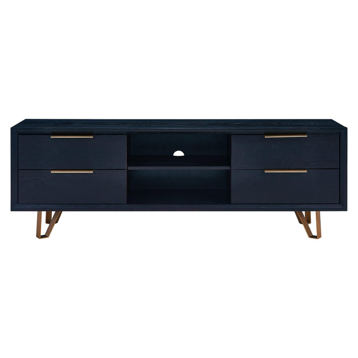 SwayLiving Malone Black Entertainment Console CONSOLE TABLES