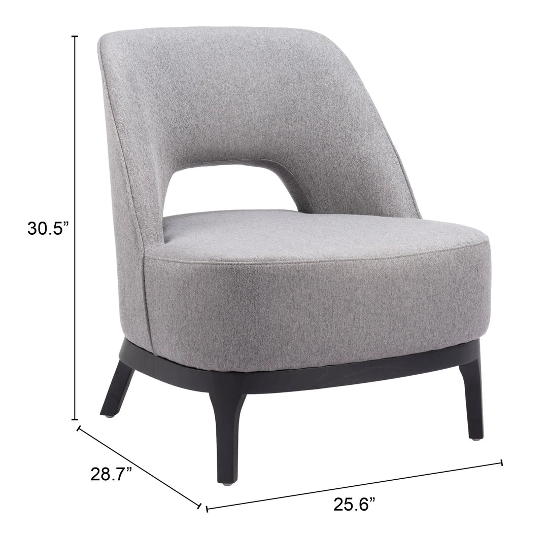 SwayLiving Mistley Accent Chair Gray ACCENT + LOUNGE CHAIRS
