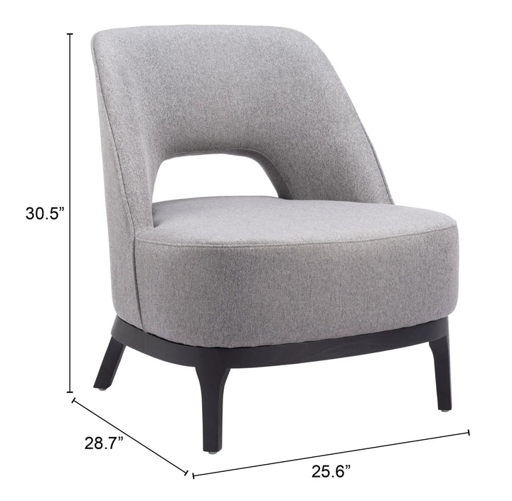 SwayLiving Mistley Accent Chair Gray ACCENT + LOUNGE CHAIRS