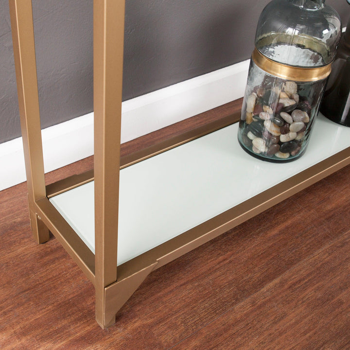 SwayLiving Bergen Narrow Console Table - Gold CONSOLE TABLES