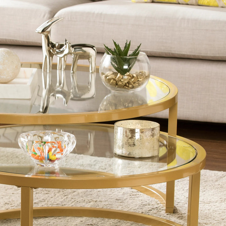 SwayLiving Evelyn Nesting Coffee Tables - 2pc Set COFFEE TABLES