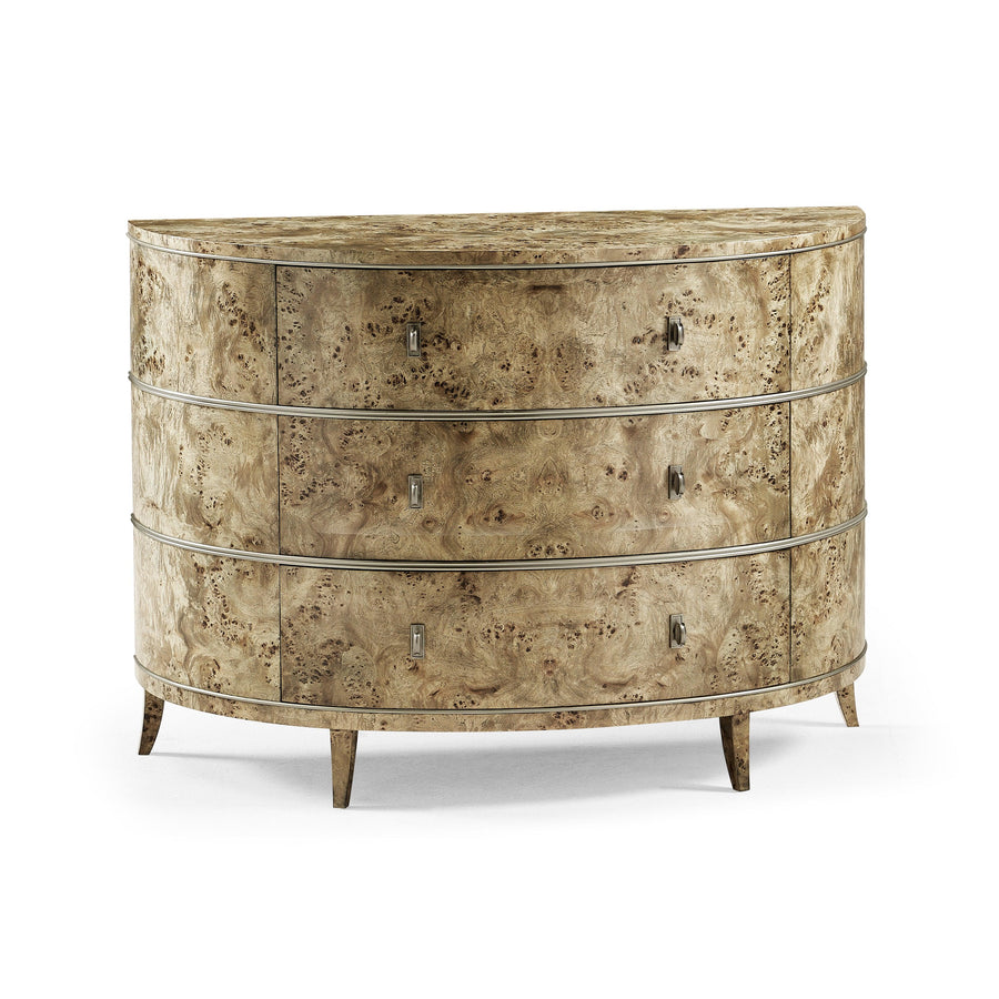 SwayLiving Reimagined Fulgurite Mappa Burl Demilune CONSOLE TABLES