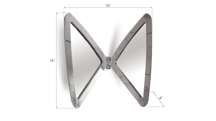 SwayLiving Butterfly Mirror, Stainless Steel WALL MIRRORS