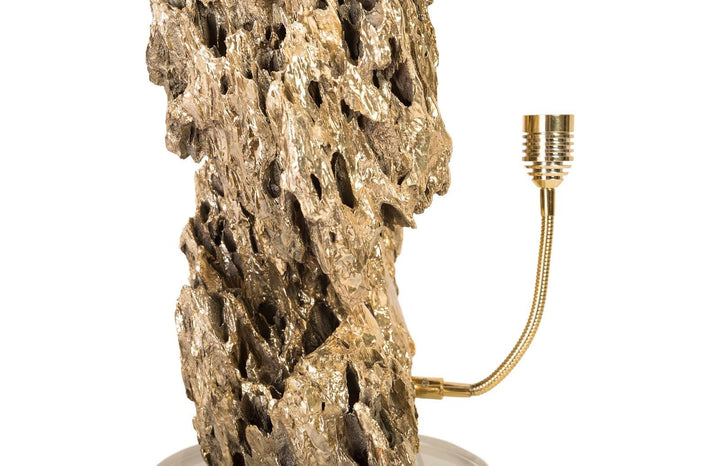 SwayLiving Stalagmite Lamp Polished Brass, MD, Glass Base, Assorted Size and Shape TABLE LAMPS