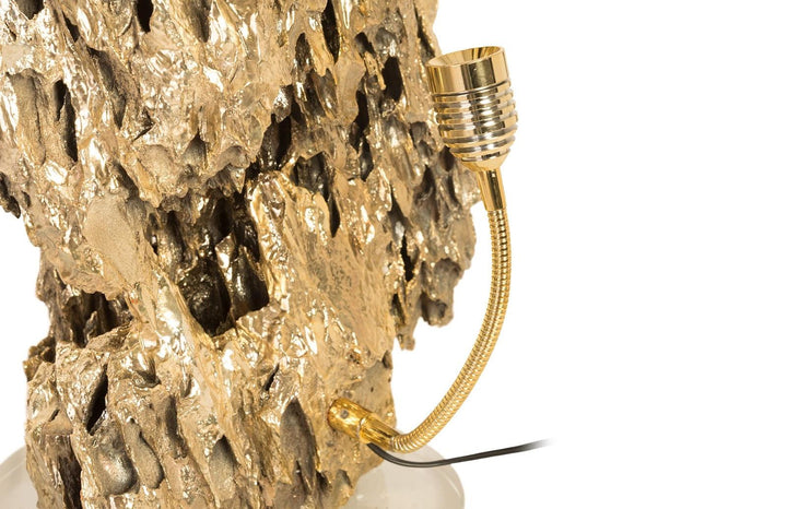 SwayLiving Stalagmite Lamp Polished Brass, MD, Glass Base, Assorted Size and Shape TABLE LAMPS