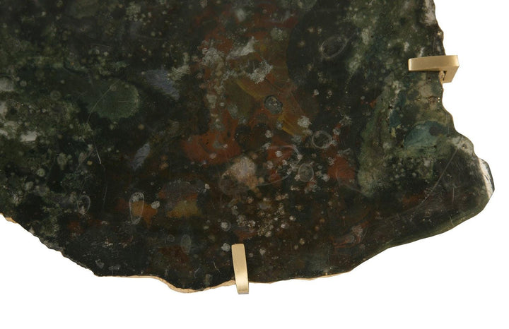SwayLiving Gem Wall Tile in Brass Setting, Glacier Charcoal WALL ACCENTS