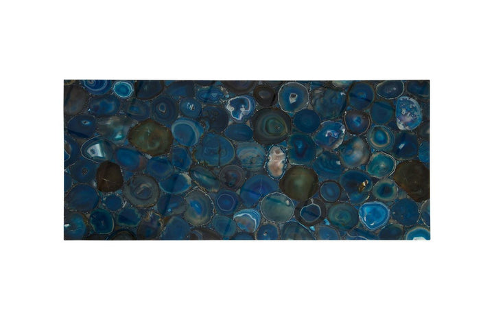 SwayLiving Agate Coffee Table, Stainless Steel Base COFFEE TABLES