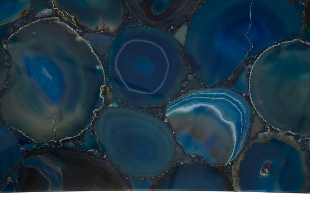 SwayLiving Agate Coffee Table, Stainless Steel Base COFFEE TABLES