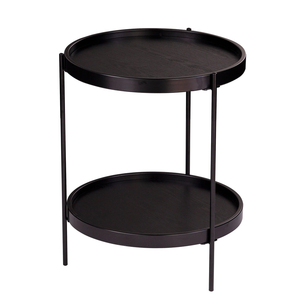 SwayLiving Verlington Round Farmhouse Style End Table ACCENT TABLES