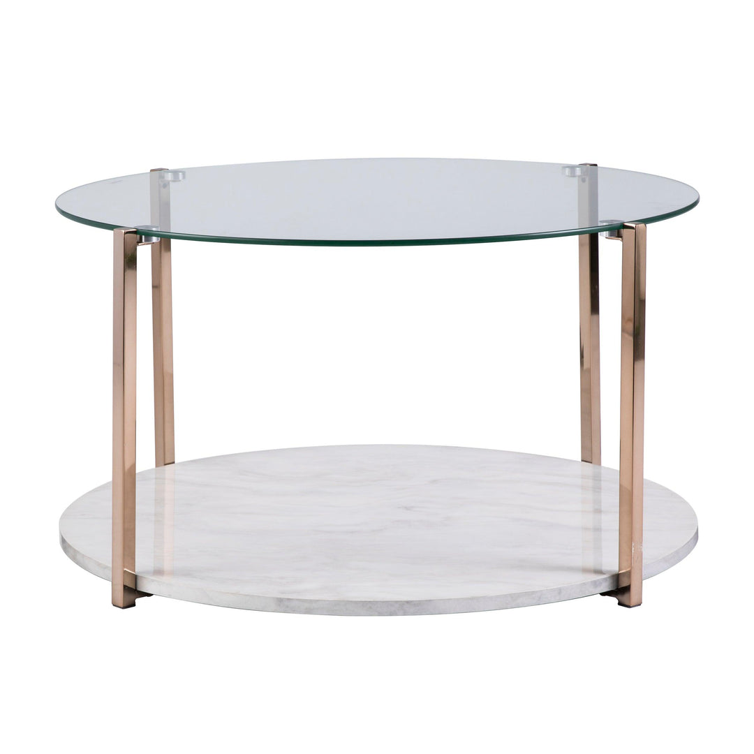 SwayLiving Avenida Cocktail Table - Glam Style - Warm Gold COFFEE TABLES