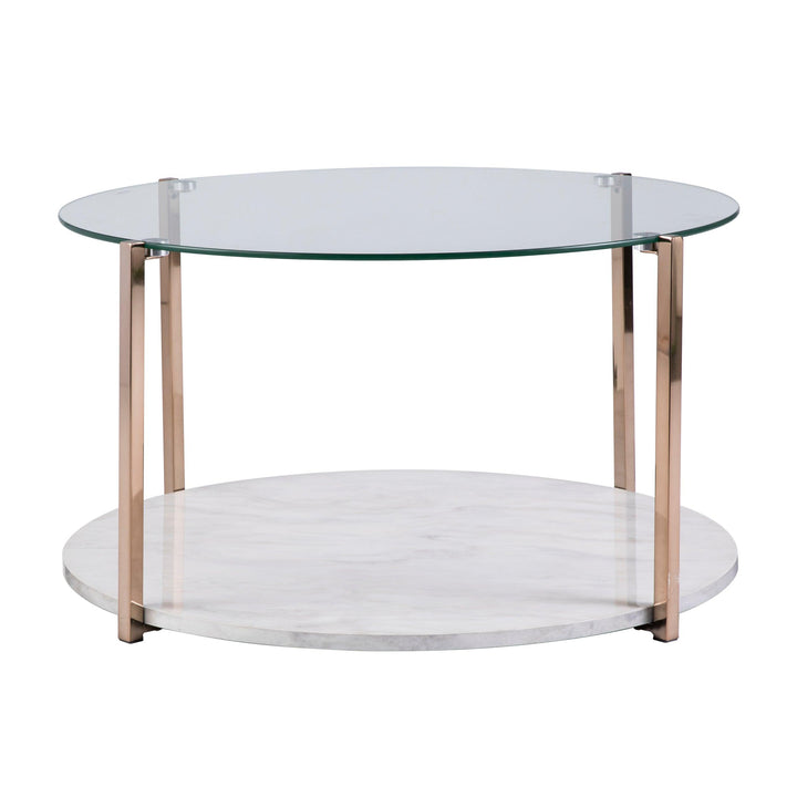 SwayLiving Avenida Cocktail Table - Glam Style - Warm Gold COFFEE TABLES