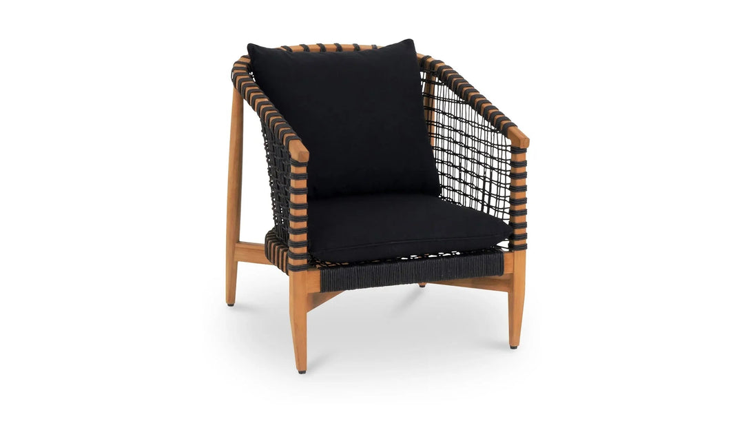 Kuna Outdoor Lounge Chair Black - SwayLiving