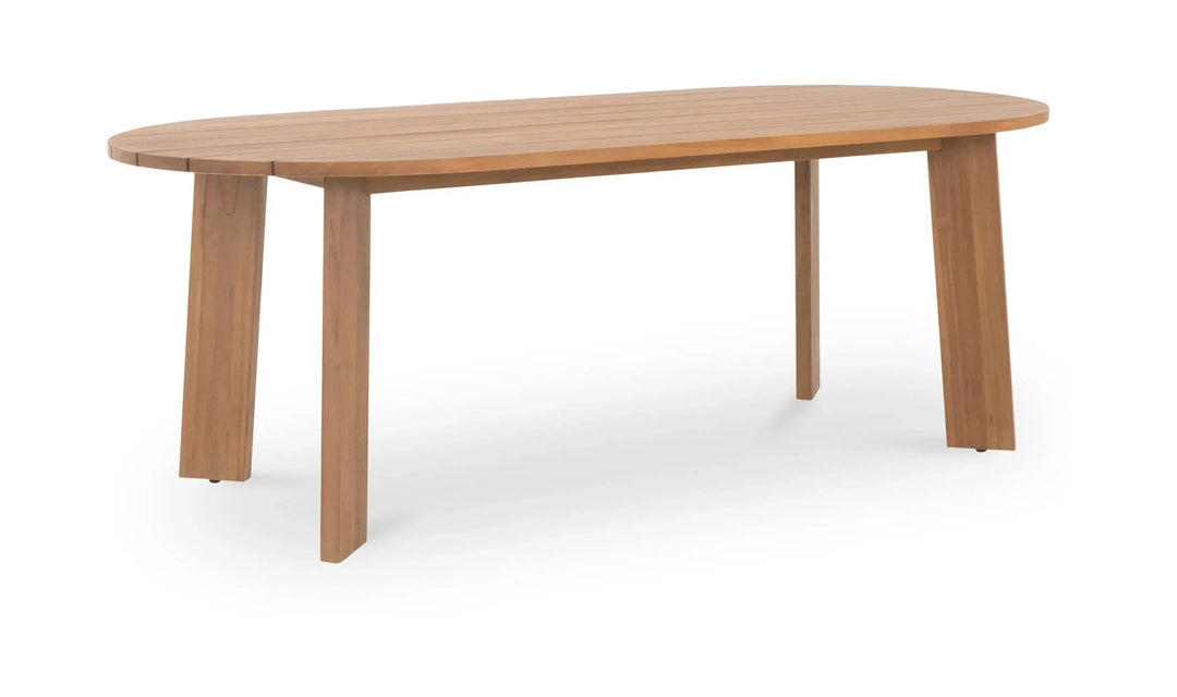 Delta Oval Outdoor Dining Table Natural - SwayLiving