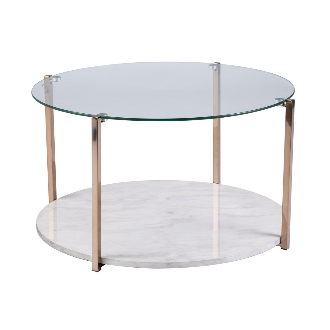 SwayLiving Avenida Cocktail Table - Glam Style - Warm Gold COFFEE TABLES
