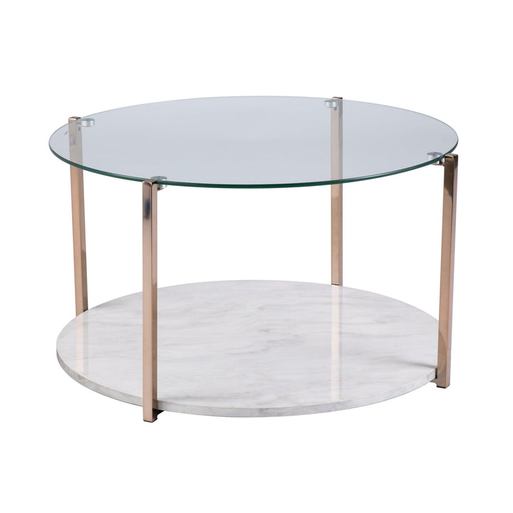 SwayLiving Avenida Cocktail Table - Glam Style - Warm Gold COFFEE TABLES