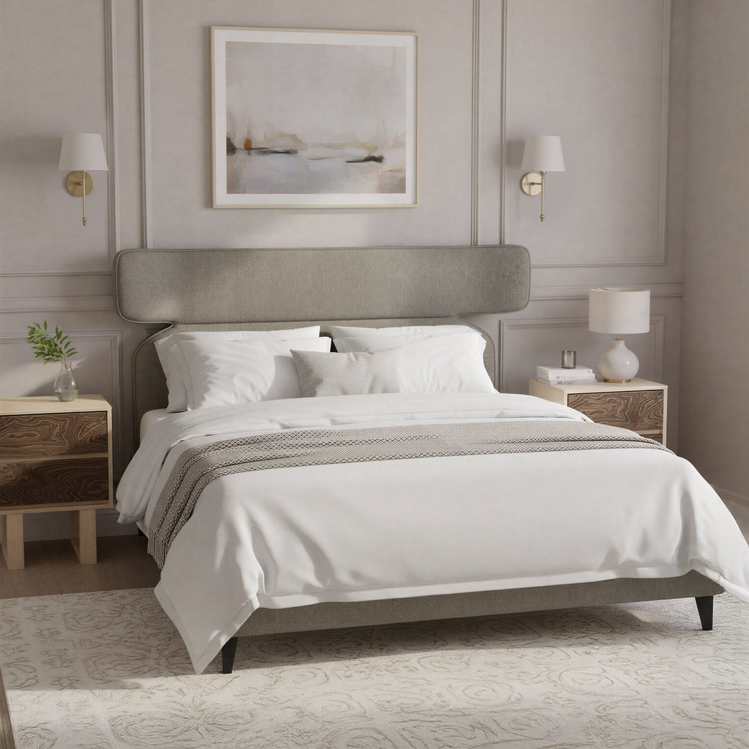 Dusa Queen Bed Olive Brown