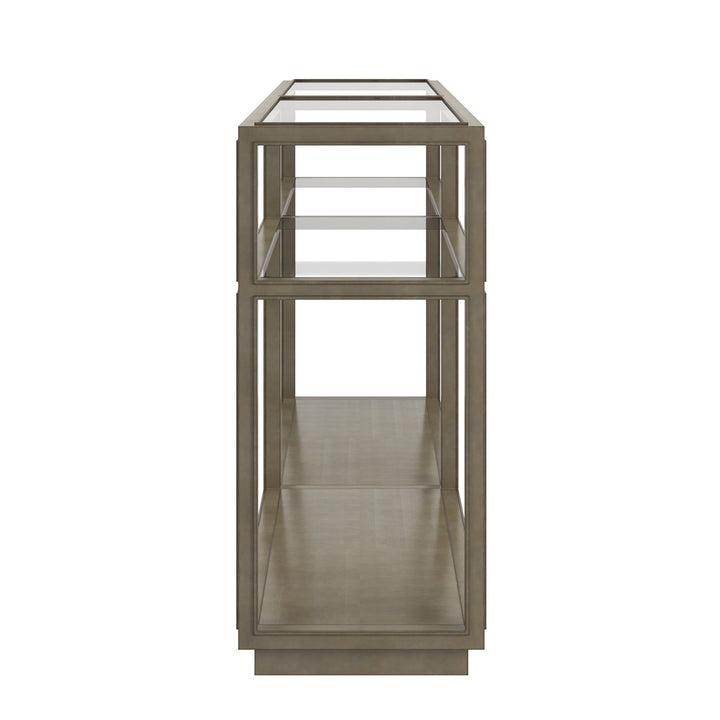 Glaze Console Table-Quartz