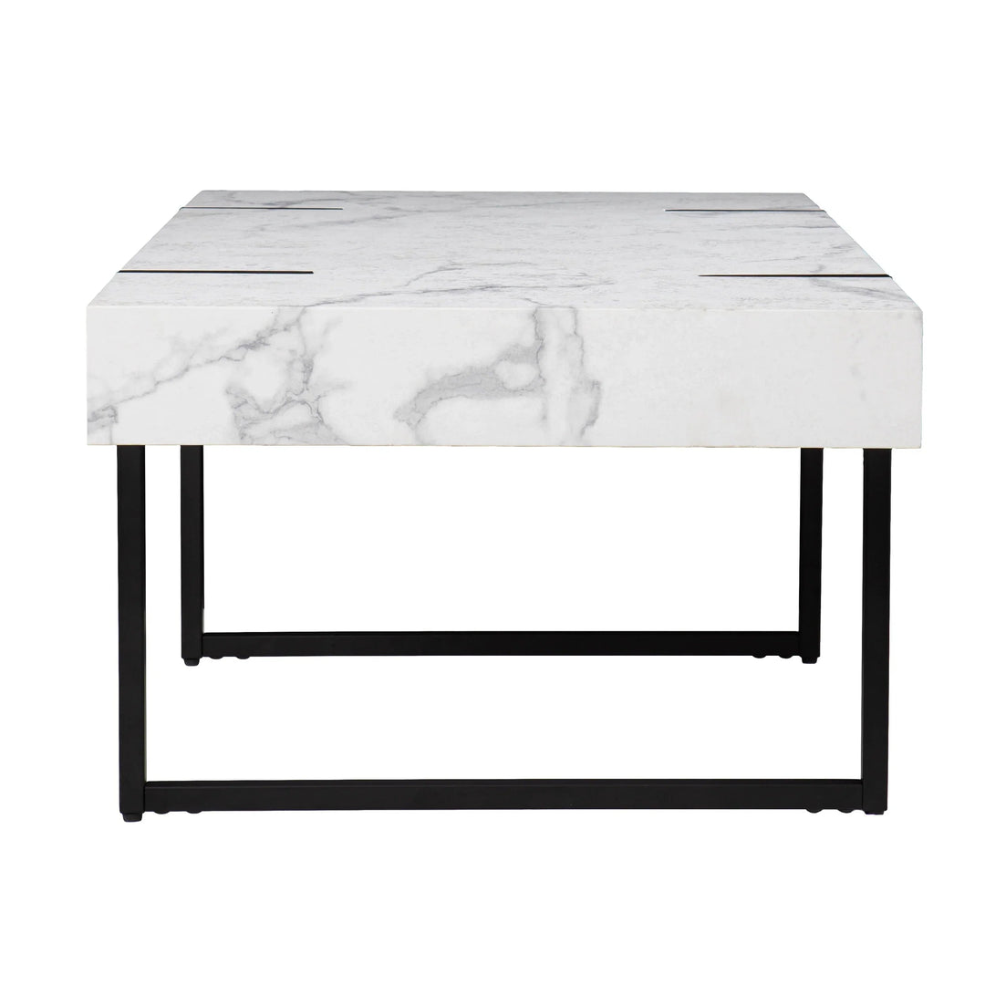 SwayLiving Rangley Modern Faux Marble Cocktail Table COFFEE TABLES