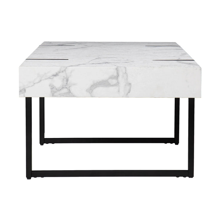 SwayLiving Rangley Modern Faux Marble Cocktail Table COFFEE TABLES