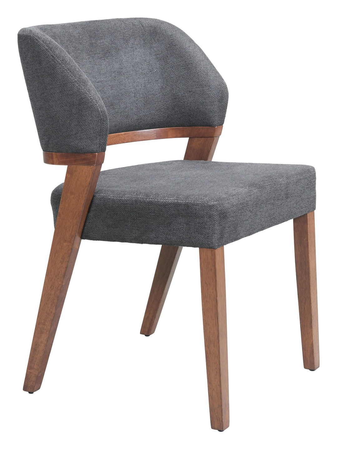 SwayLiving Sunobu Dining Chair (Set of 2) Azure Gray & Walnut DINING CHAIRS